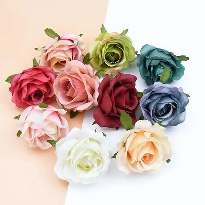 Pastel and deep rose arch wall garden wreath – living room decor