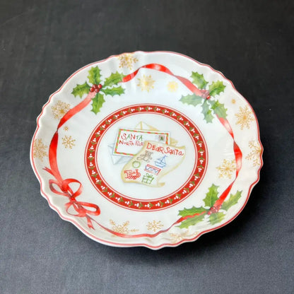 Festive red & green christmas tableware dining room ceramic set