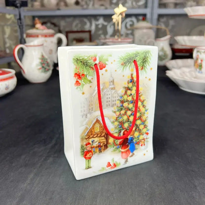 Festive red & green christmas tableware dining room ceramic set