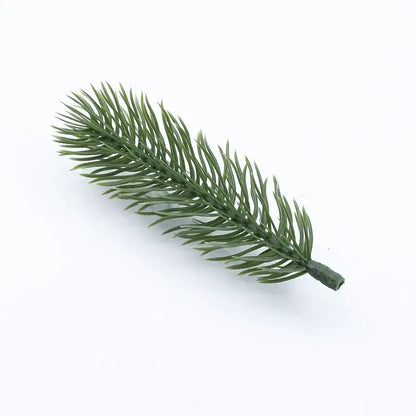 Green artificial pine christmas tree wreath living room wire frame