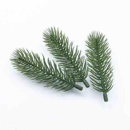 Green artificial pine christmas tree wreath living room wire frame