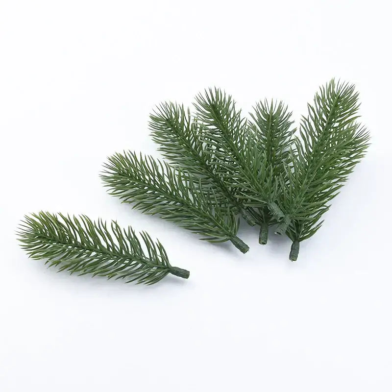 Green artificial pine christmas tree wreath living room wire frame