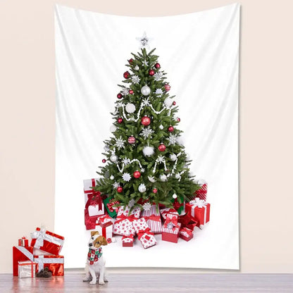 Bohemian green pine christmas tree wall decor – bedroom tapestry