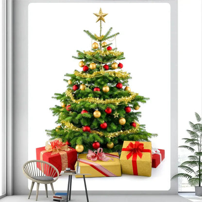 Bohemian green pine christmas tree wall decor – bedroom tapestry
