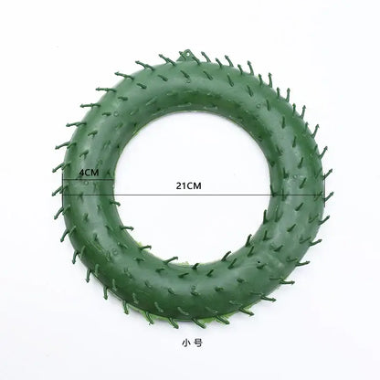 Green plastic floral wreath forms for living room christmas tree decor