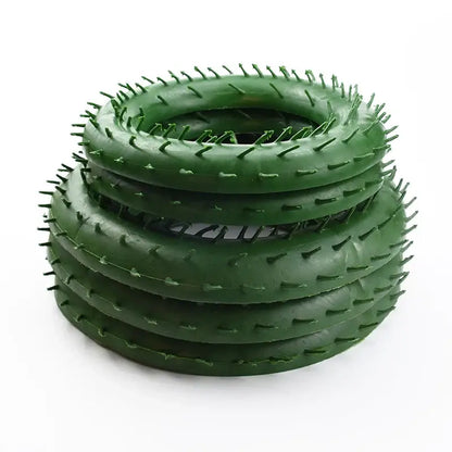 Green plastic floral wreath forms for living room christmas tree decor