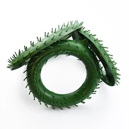 Green plastic floral wreath forms for living room christmas tree decor