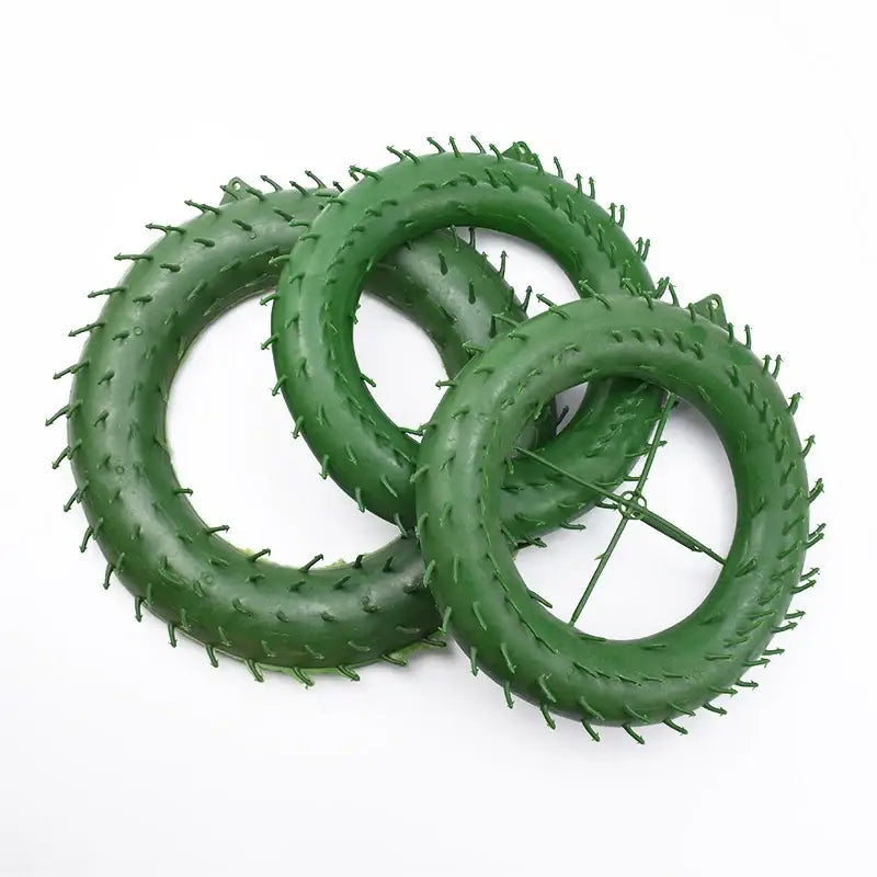Green plastic floral wreath forms for living room christmas tree decor
