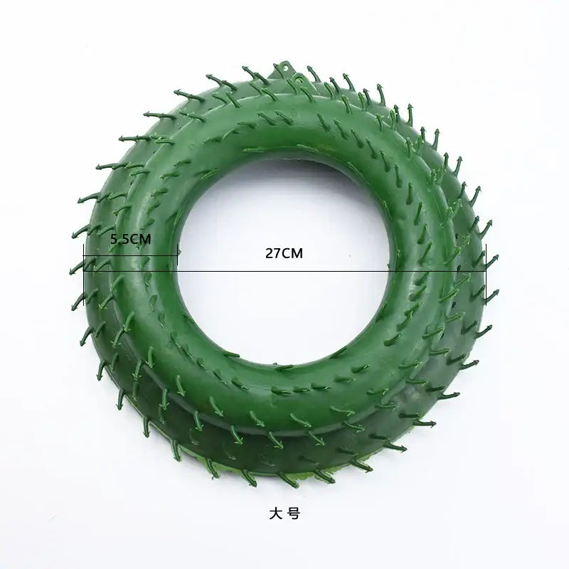 Green plastic floral wreath forms for living room christmas tree decor