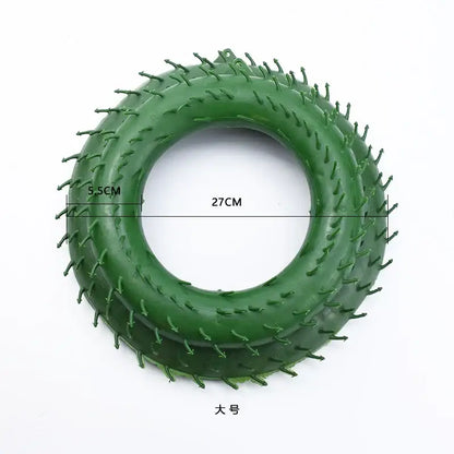 Green plastic floral wreath forms for living room christmas tree decor
