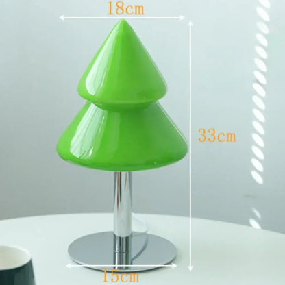 Vibrant tiered tree glass table lamp for living room decor