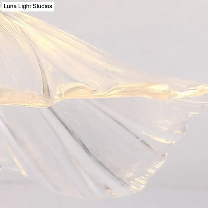 Classic brass and glass ceiling light corridor fixture