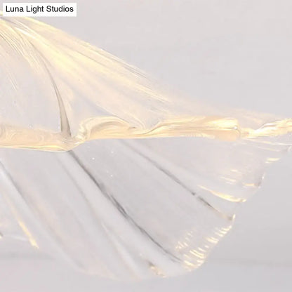 Classic brass and glass ceiling light corridor fixture