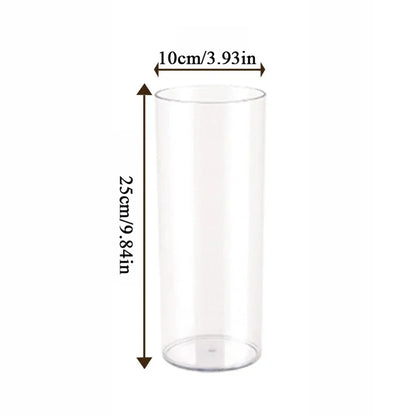 DecorBites™ Clear Acrylic Cylinder Vase for Weddings