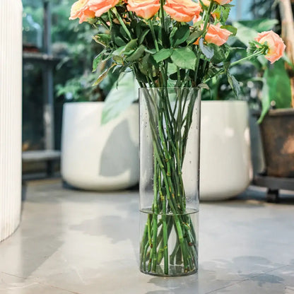 Modern clear acrylic cylinder vase wedding dining room decor
