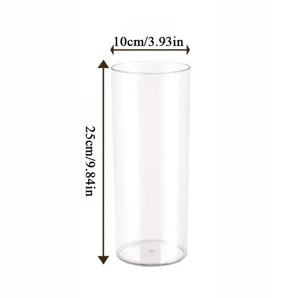 Modern clear acrylic cylinder vase wedding dining room decor