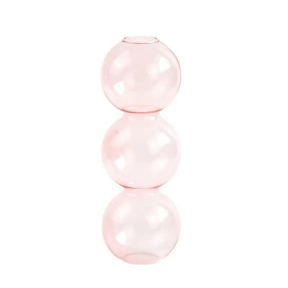 DecorBites™ Clear Glass Bubble Vase for Home Decor