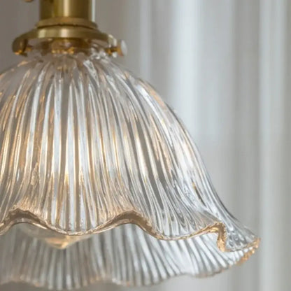 clear glass led pendant light brass pair for bedroom