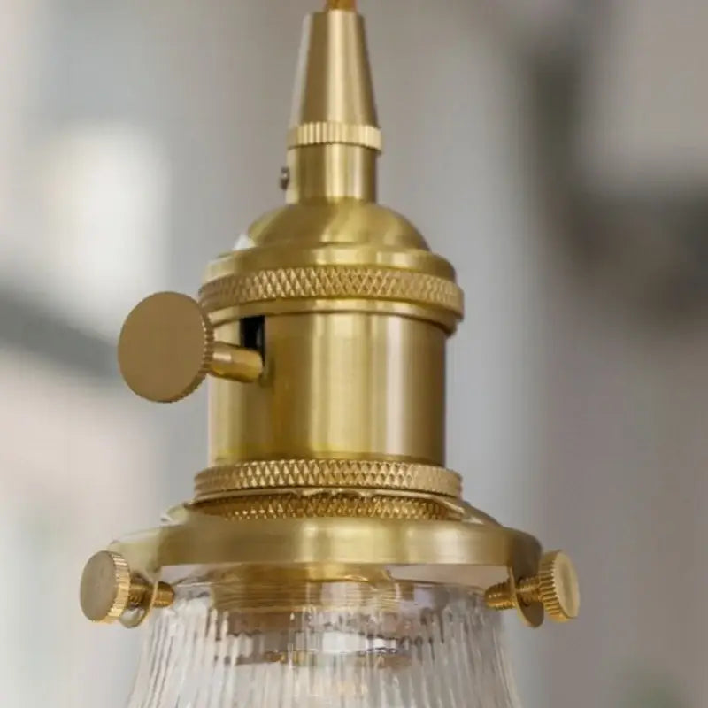 clear glass led pendant light brass pair for bedroom