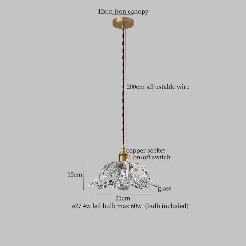clear glass led pendant light brass pair for bedroom