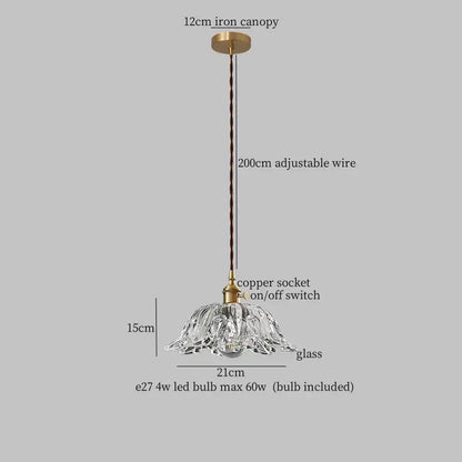 clear glass led pendant light brass pair for bedroom
