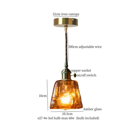 clear glass led pendant light brass pair for bedroom