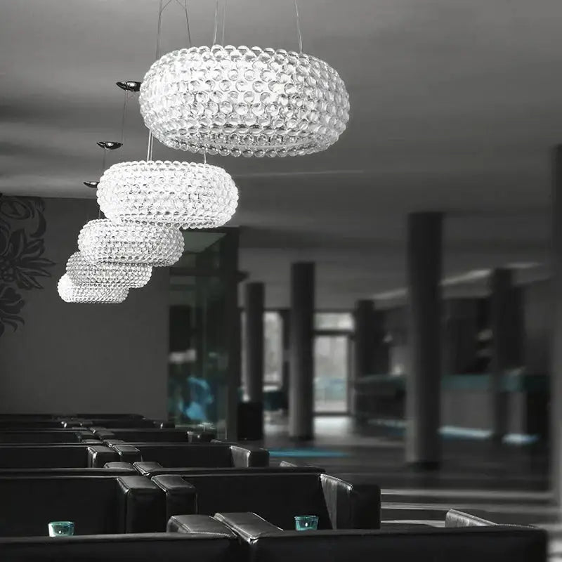 clear gold acrylic pendant lights living room chandelier