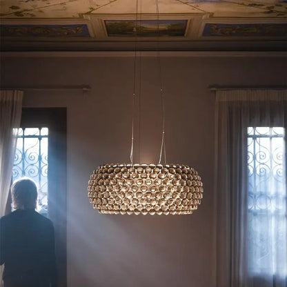 clear gold acrylic pendant lights living room chandelier
