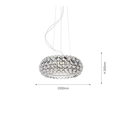 clear gold acrylic pendant lights living room chandelier