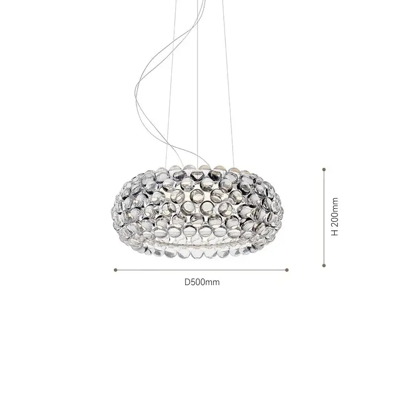 clear gold acrylic pendant lights living room chandelier