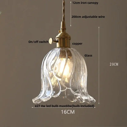 clear leaf gold textured glass pendant light dining room