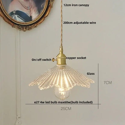 clear leaf gold textured glass pendant light dining room