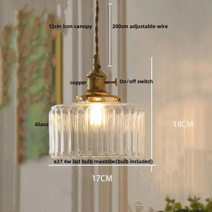 clear leaf gold textured glass pendant light dining room