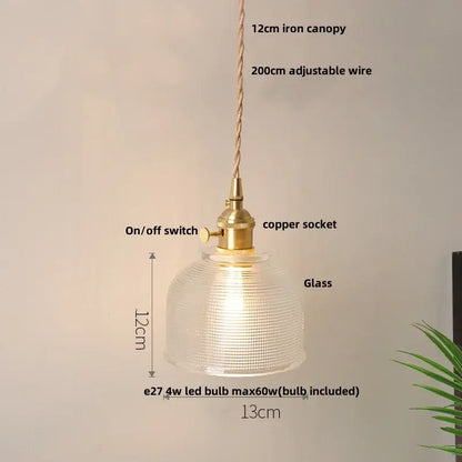clear leaf gold textured glass pendant light dining room