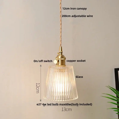clear leaf gold textured glass pendant light dining room