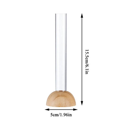 Clear nordic plastic vase with vertical ridges for living room