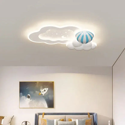 cloud airplane chandelier blue and white bedroom light