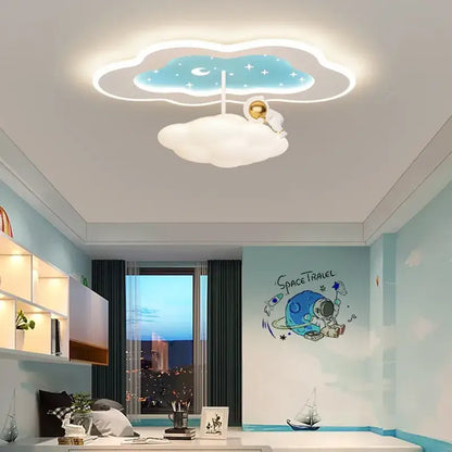 cloud airplane chandelier blue and white bedroom light