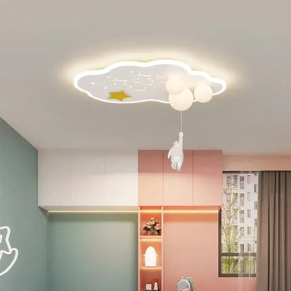 cloud airplane chandelier blue and white bedroom light
