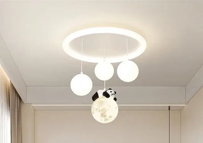 cloud bubble ball panda moon ceiling light for bedroom