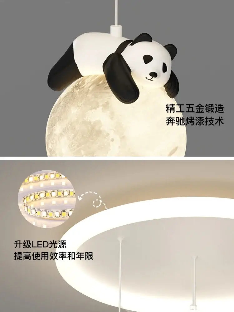 cloud bubble ball panda moon ceiling light for bedroom