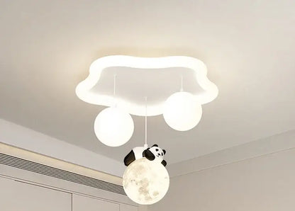 cloud bubble ball panda moon ceiling light for bedroom