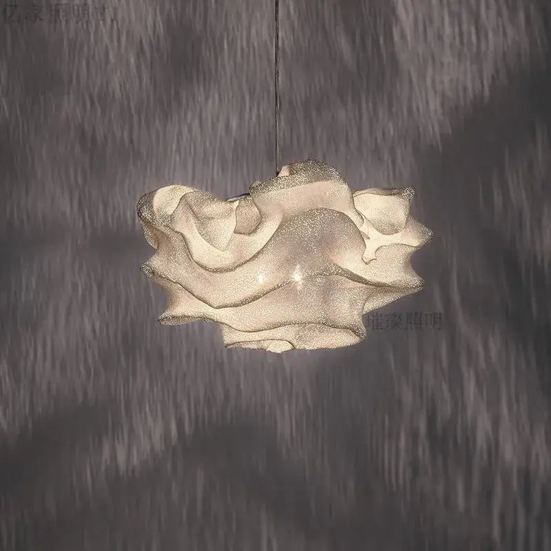 cloud chandelier sculptural cream pendant light bedroom