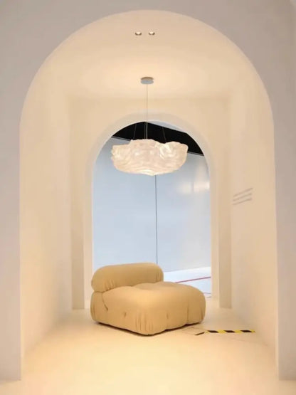 cloud chandelier sculptural cream pendant light bedroom