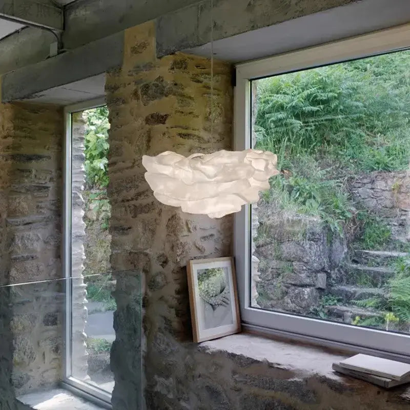 cloud chandelier sculptural cream pendant light bedroom