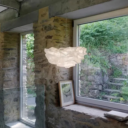 cloud chandelier sculptural cream pendant light bedroom