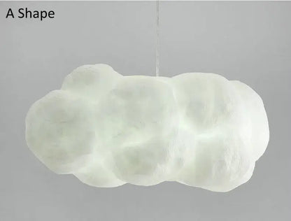 cloud chandelier white cotton hanging light for bedroom
