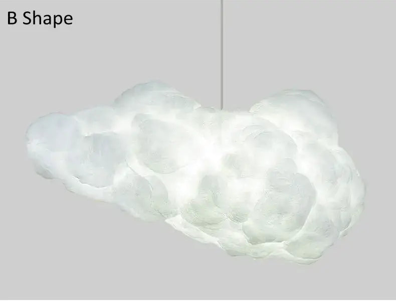 cloud chandelier white cotton hanging light for bedroom
