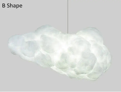cloud chandelier white cotton hanging light for bedroom