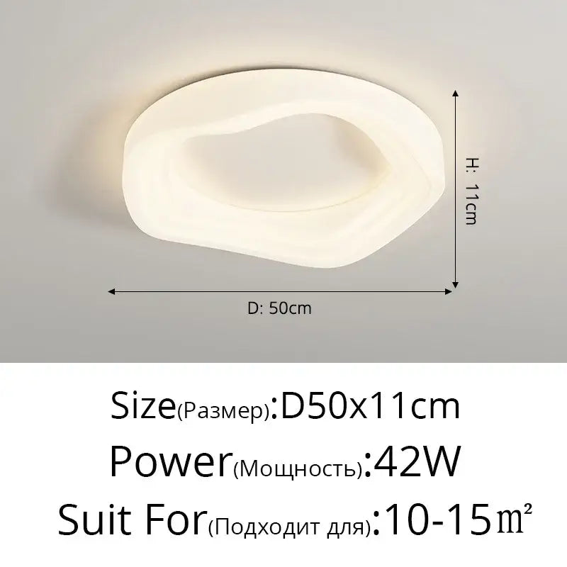 cloud cookie led chandelier – white bedroom light